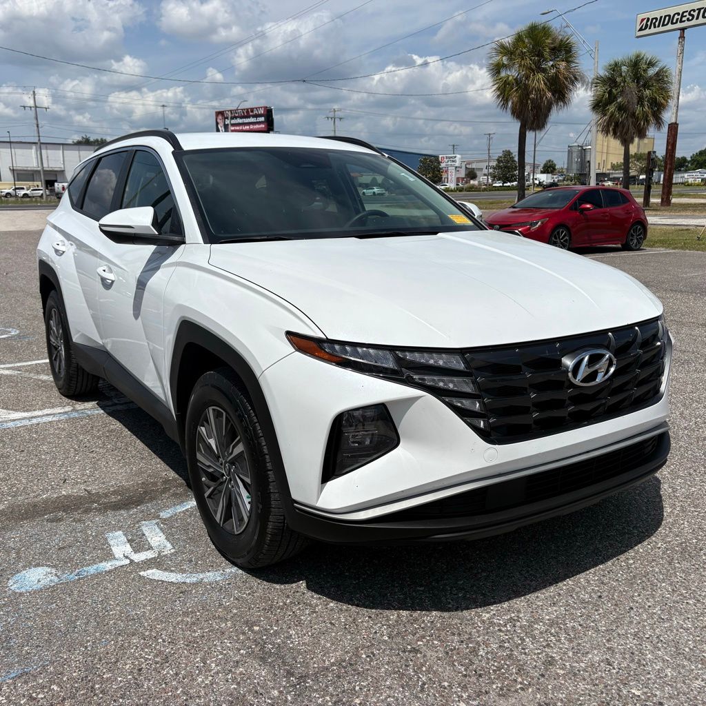 White Pearl 2023 Hyundai Tucson Hybrid Blue AWD SUV / Crossover All-Wheel Drive 6-Speed Automatic