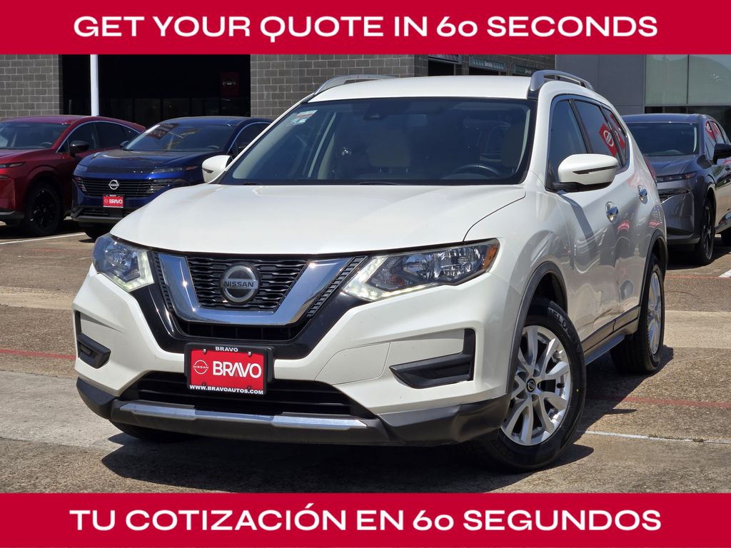 2020 Nissan Rogue SV White at Wharton Ford