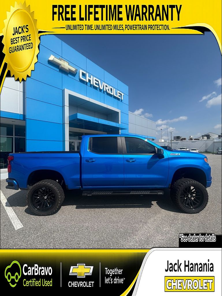 Riptide Blue Metallic 2025 Chevrolet Silverado 1500 Pickup Truck Four-Wheel Drive Automatic