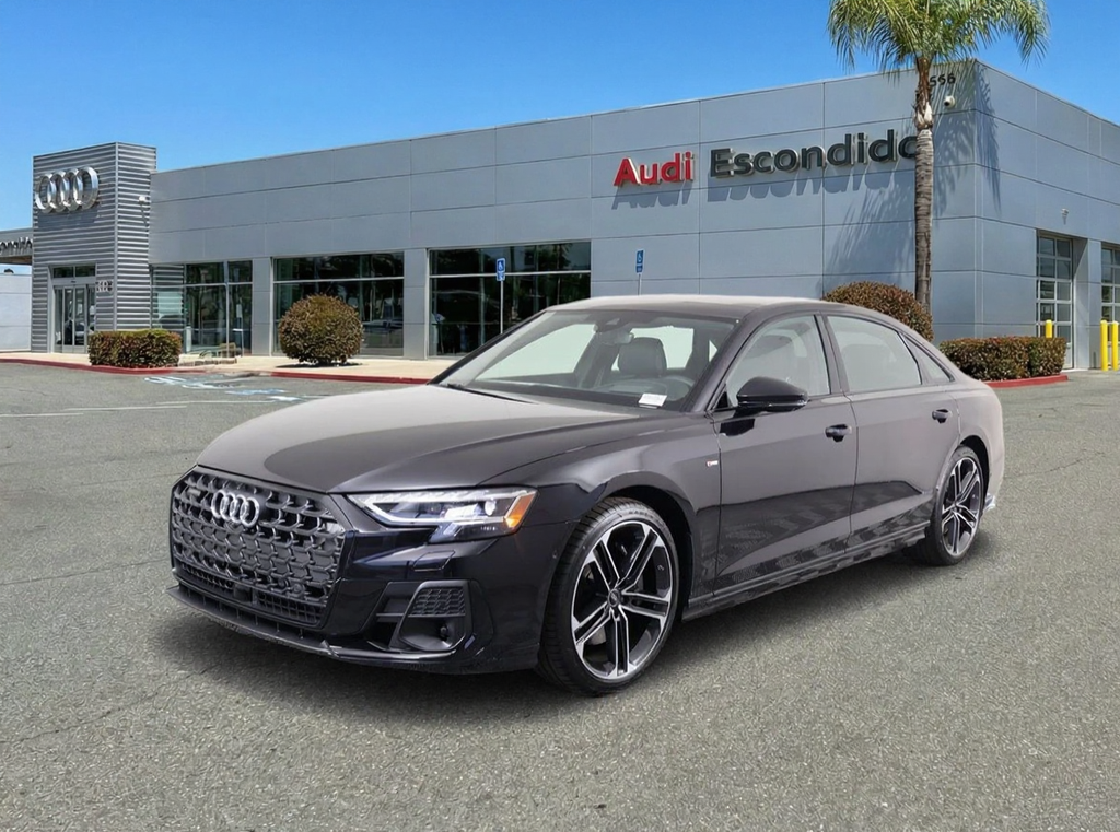 Sebring Black Crystal Effect 2026 Audi A8 Sedan All-Wheel Drive 8-Speed Automatic
