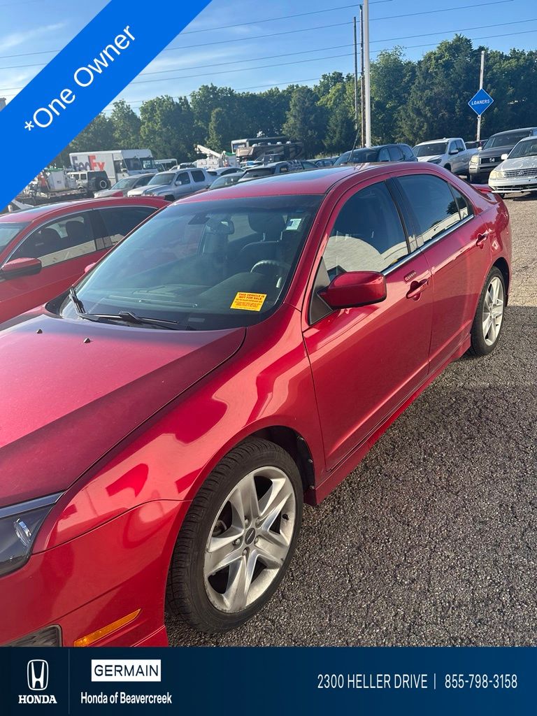 Red Candy Metallic Tinted 2012 Ford Fusion Sport Sedan Front-Wheel Drive 6-Speed Automatic