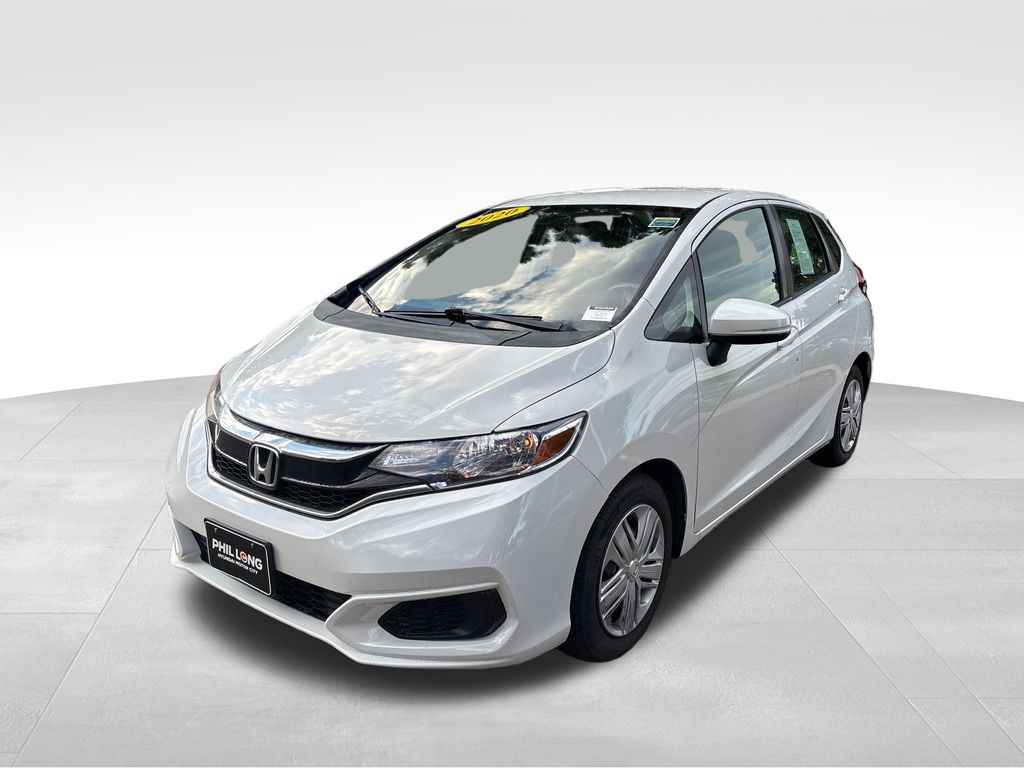 White 2020 Honda Fit Hatchback Front-Wheel Drive Continuously Variable Transmission
