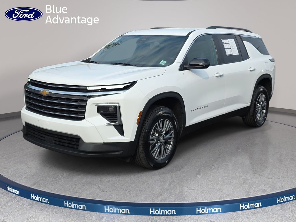 Summit White 2025 Chevrolet Traverse SUV / Crossover Four-Wheel Drive 8-Speed Automatic