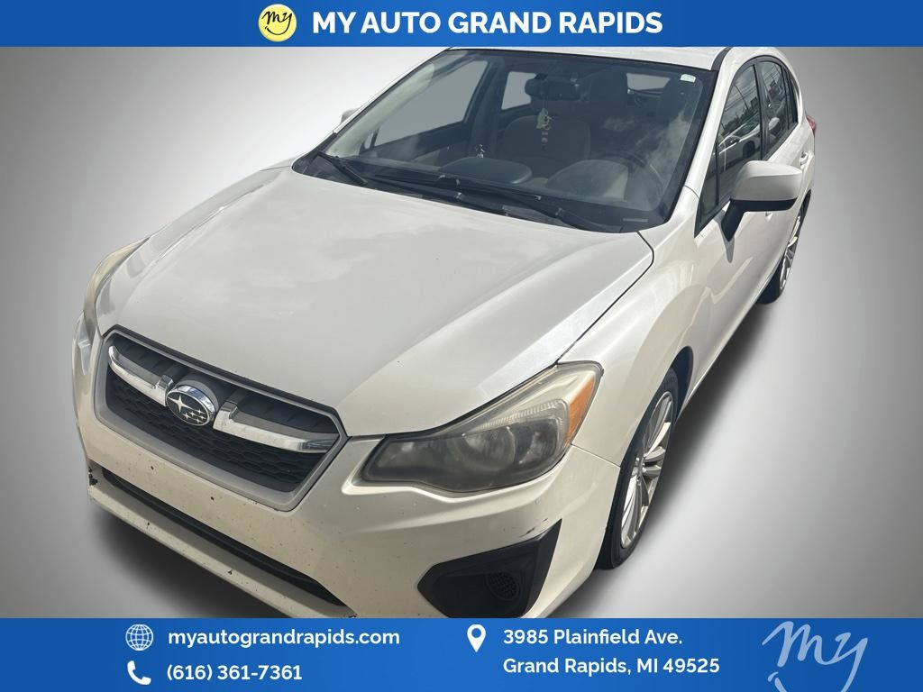 Satin White Pearl 2013 Subaru Impreza Hatchback All-Wheel Drive Continuously Variable Transmission