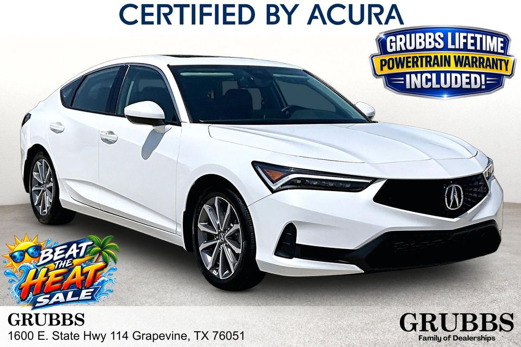 Platinum White Pearl 2026 Acura Integra Sedan Front-Wheel Drive Continuously Variable Transmission