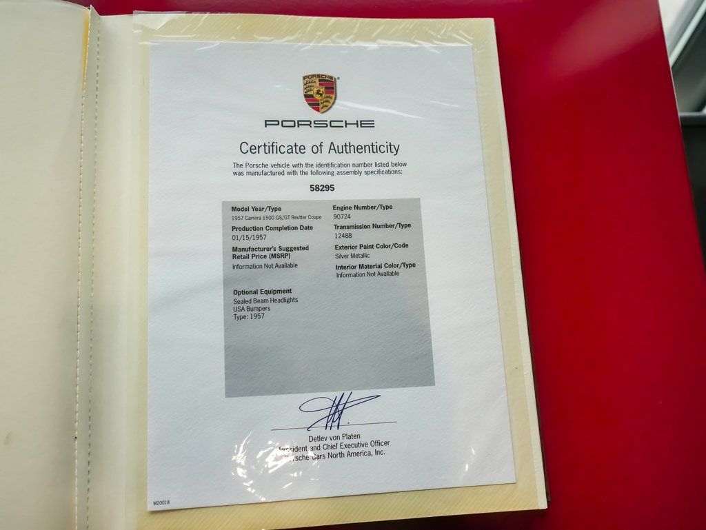 Used 1957  Porsche Carrera 1500 GS image 60