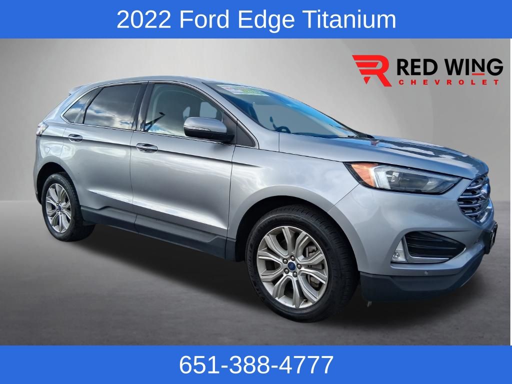 Silver Metallic 2022 Ford Edge SUV / Crossover All-Wheel Drive 8-Speed Automatic