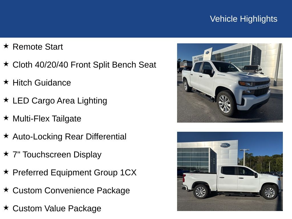 2022 Chevrolet Silverado 1500 LTD 4WD Crew Cab Short Bed Custom