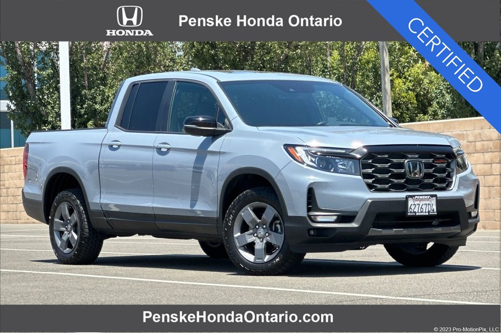 Gray 2025 Honda Ridgeline Pickup Truck All-Wheel Drive 9-Speed Automatic