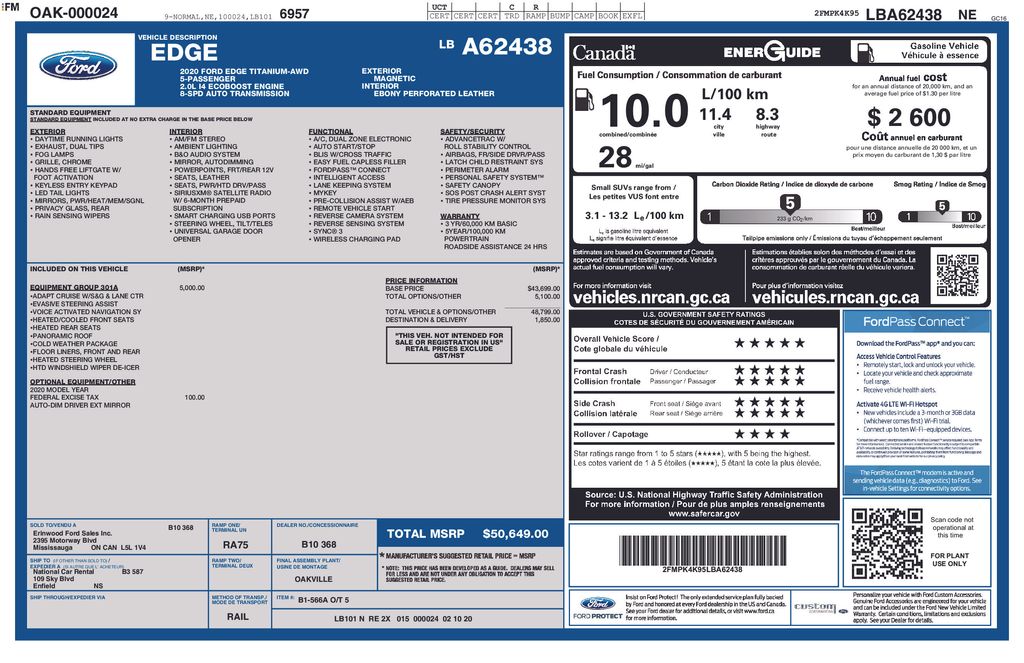 2020 Ford Edge Titanium