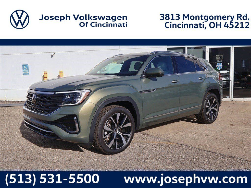 Green 2025 Volkswagen Atlas Cross Sport SEL Premium R-Line 4Motion SUV / Crossover All-Wheel Drive 8-Speed Automatic