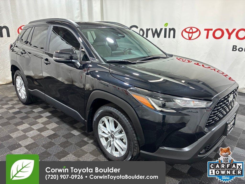Jet Black 2025 Toyota Corolla Cross LE AWD SUV / Crossover All-Wheel Drive Continuously Variable Transmission