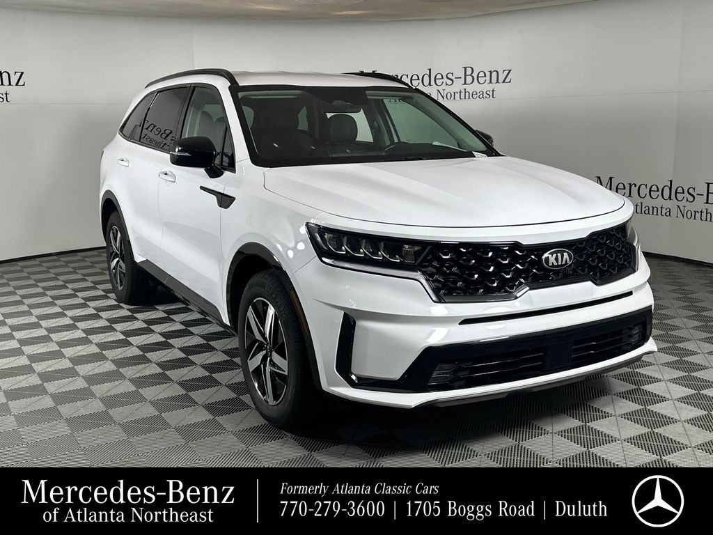 Glacial White Pearl 2021 Kia Sorento EX FWD SUV / Crossover Front-Wheel Drive 8-Speed Dual Clutch