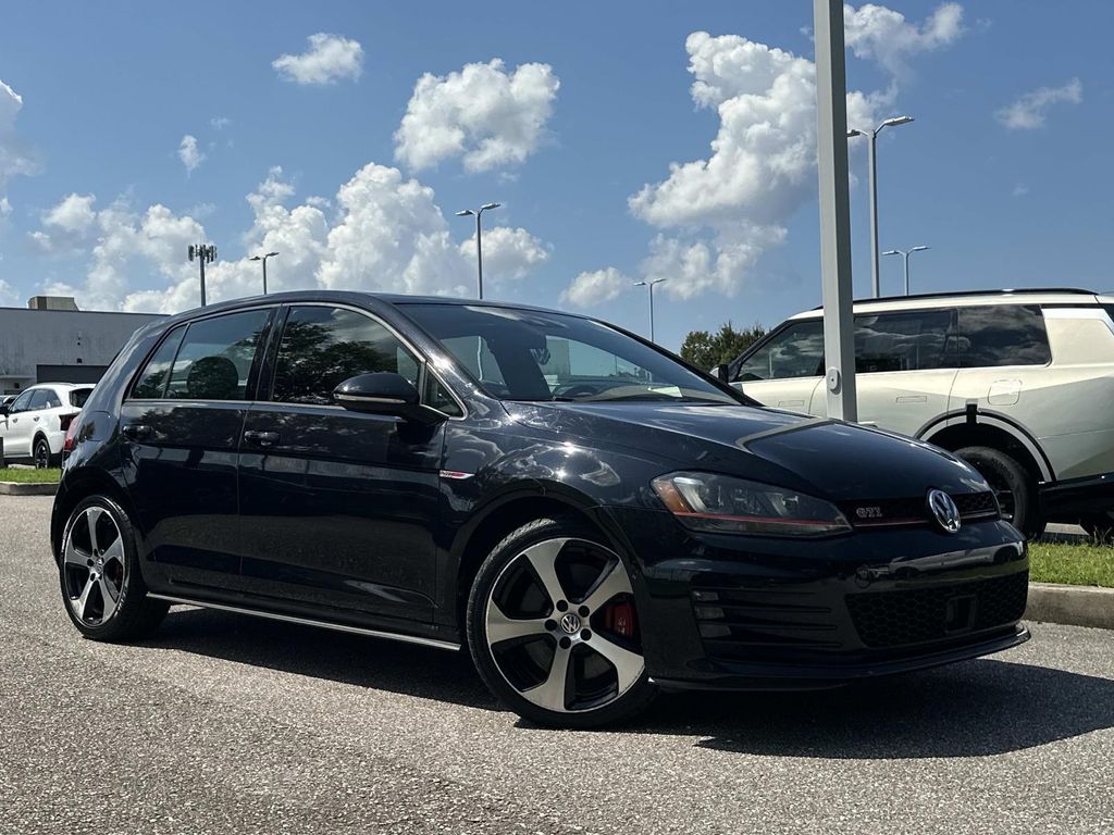 Deep Black Pearl 2016 Volkswagen Golf GTI Hatchback Front-Wheel Drive 6-Speed Dual Clutch