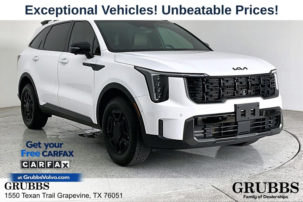 Glacial White Pearl 2025 Kia Sorento X-Pro SX Prestige AWD SUV / Crossover All-Wheel Drive 8-Speed Dual Clutch