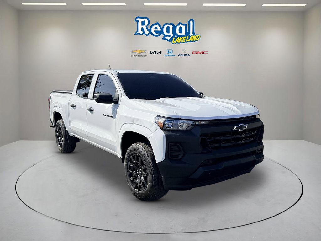 Summit White 2025 Chevrolet Colorado Work Truck Crew Cab RWD Pickup Truck 4X2 8-Speed Automatic