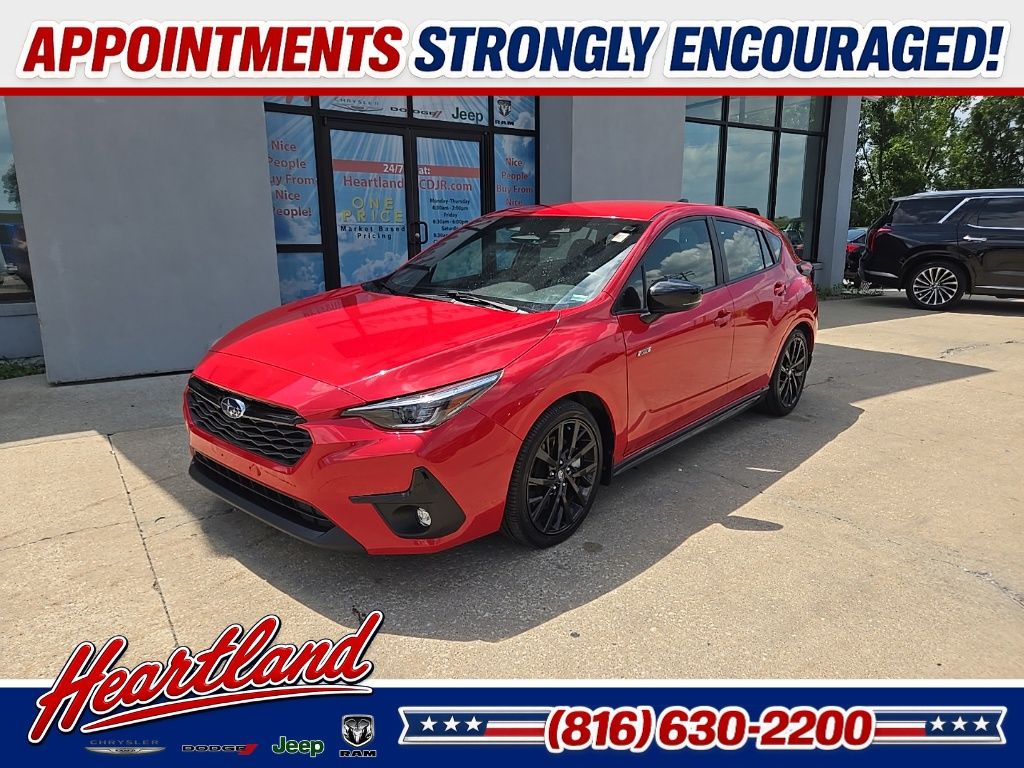 Pure Red 2024 Subaru Impreza Wagon All-Wheel Drive Continuously Variable Transmission
