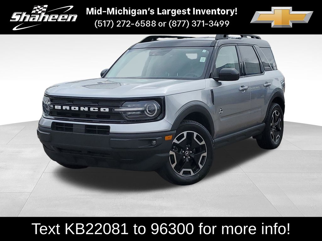 Silver Metallic 2022 Ford Bronco Sport SUV / Crossover All-Wheel Drive 8-Speed Automatic