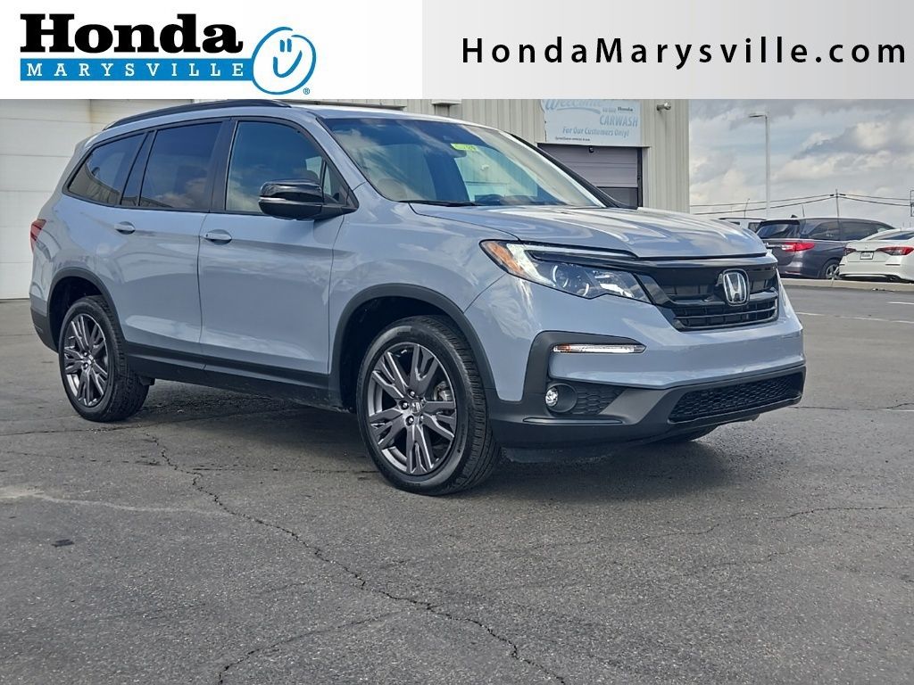 Sonic Gray Pearl 2022 Honda Pilot Sport AWD SUV / Crossover All-Wheel Drive 9-Speed Automatic