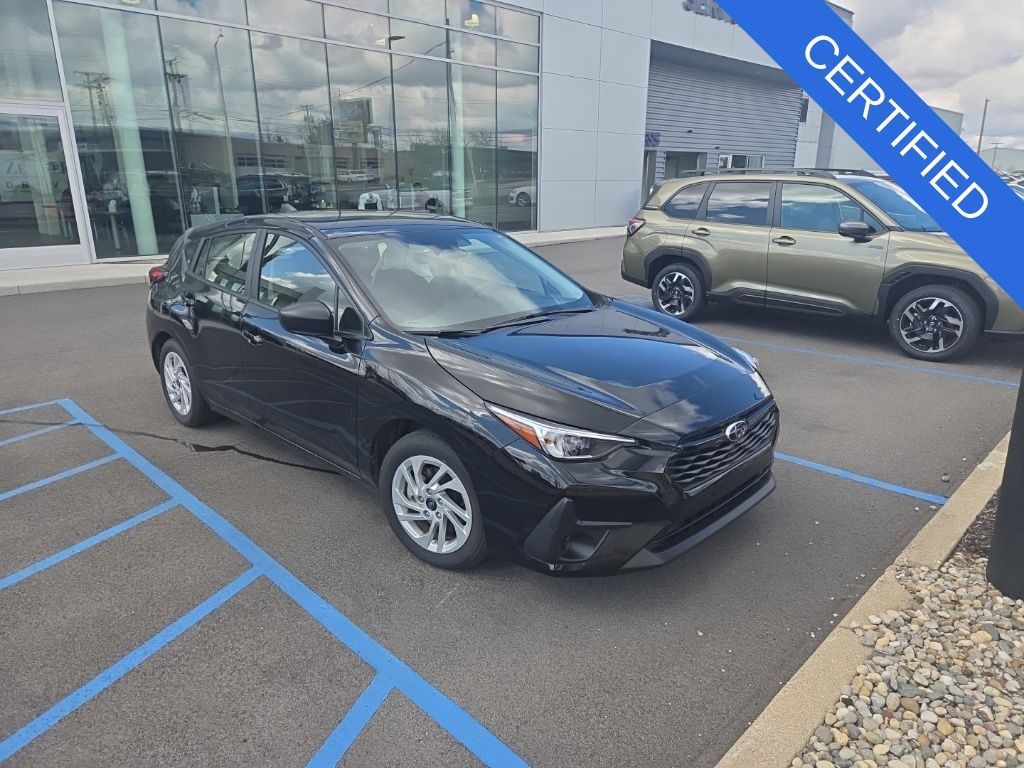 Crystal Black Silica 2025 Subaru Impreza AWD Wagon All-Wheel Drive Continuously Variable Transmission