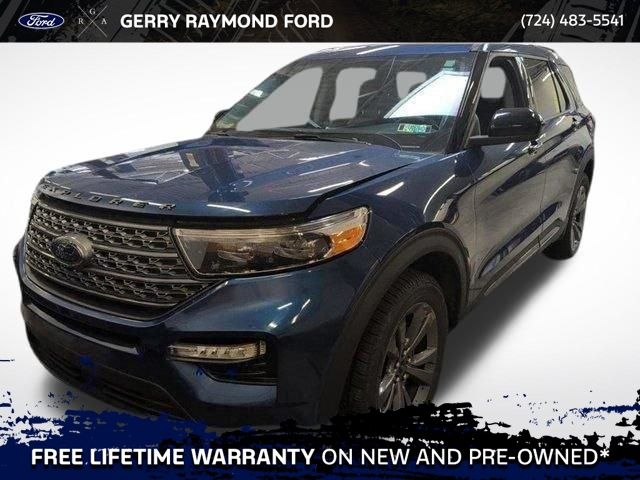 Blue Metallic 2022 Ford Explorer SUV / Crossover All-Wheel Drive Automatic