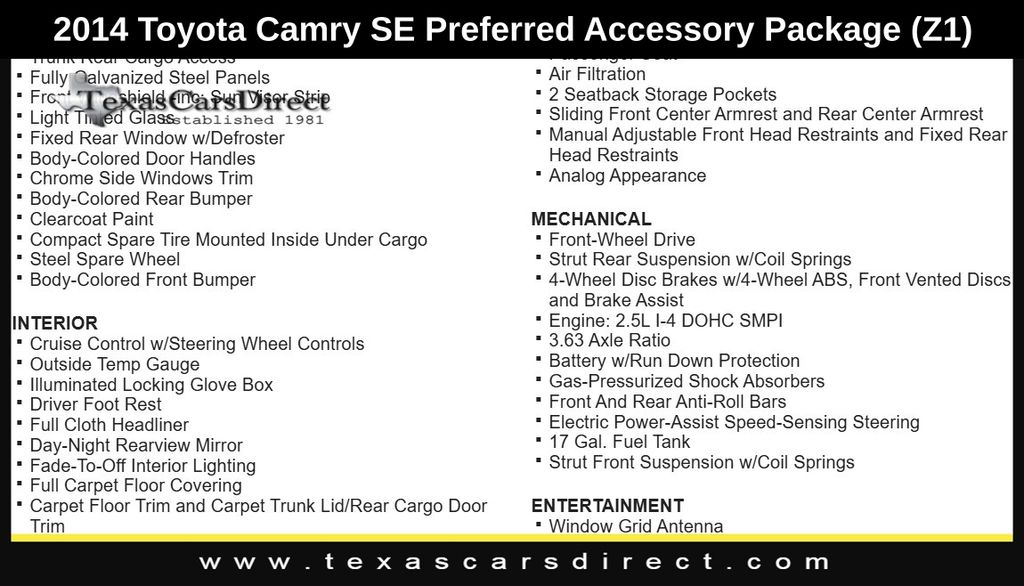 2014 Toyota Camry SE 5