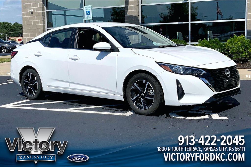 White (Fresh Powder) 2025 Nissan Sentra Sedan Front-Wheel Drive Continuously Variable Transmission