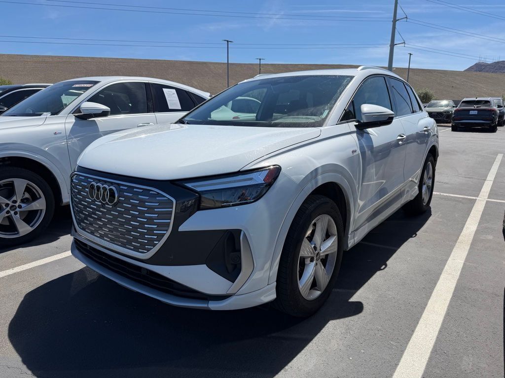 Glacier White Metallic 2023 Audi Q4 e-tron quattro Premium 50 SUV / Crossover All-Wheel Drive Automatic