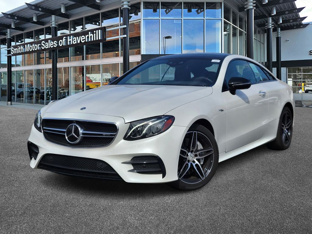 White 2019 Mercedes-Benz E-Class AMG E 53 Coupe 4MATIC+ Coupe All-Wheel Drive 9-Speed Automatic