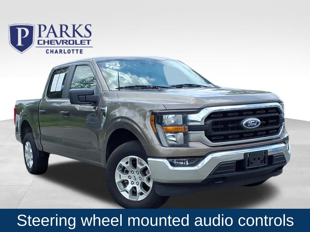 Stone Gray Metallic 2023 Ford F-150 XLT SuperCrew 4WD Pickup Truck Four-Wheel Drive Automatic