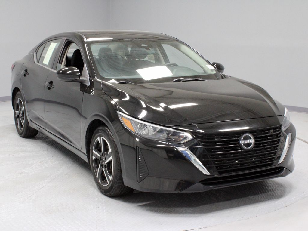 Super Black 2024 Nissan Sentra Sedan Front-Wheel Drive Continuously Variable Transmission