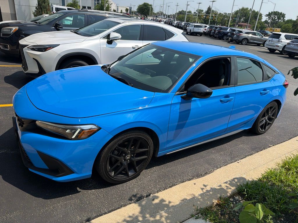 Blue 2023 Honda Civic Hatchback Hatchback Front-Wheel Drive 6-Speed Manual