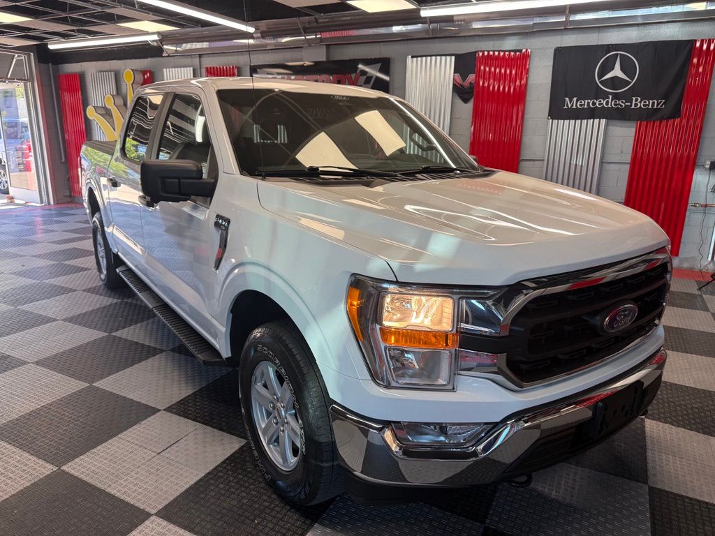 White 2021 Ford F-150 Pickup Truck Four-Wheel Drive Automatic
