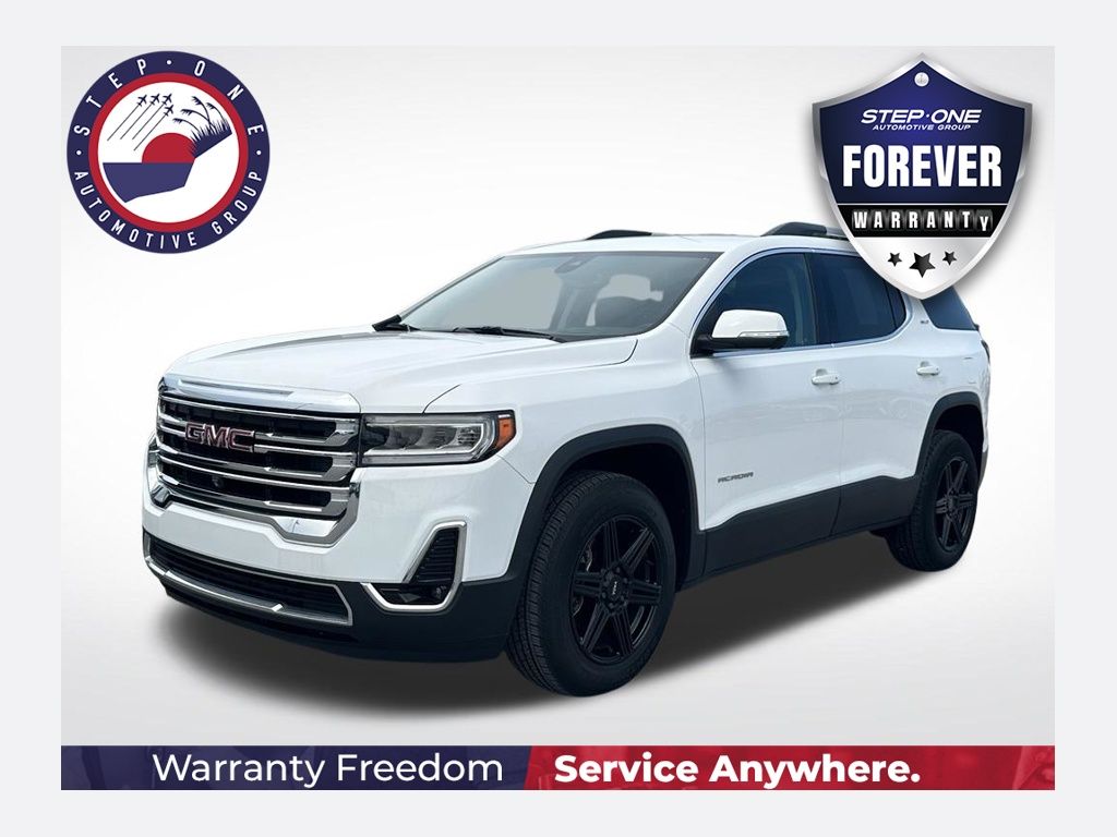 Summit White 2023 GMC Acadia SUV / Crossover Front-Wheel Drive 9-Speed Automatic