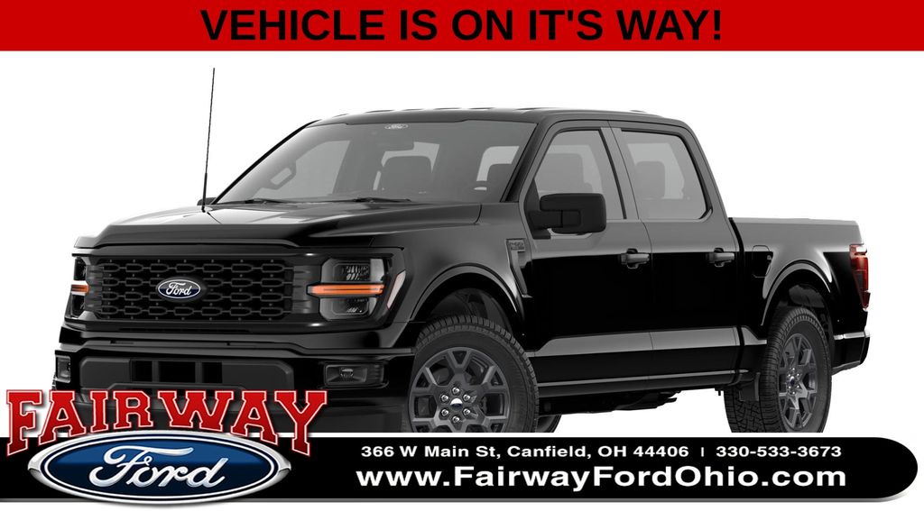 Agate Black Metallic 2026 Ford F-150 STX SuperCrew 4WD Pickup Truck Four-Wheel Drive Automatic