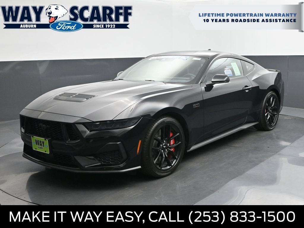 Shadow Black 2025 Ford Mustang GT Premium Fastback RWD Coupe Rear-Wheel Drive 6-Speed Manual