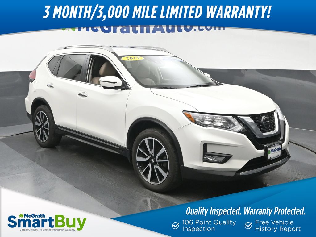 Pearl White Tricoat 2019 Nissan Rogue SUV / Crossover All-Wheel Drive Continuously Variable Transmission