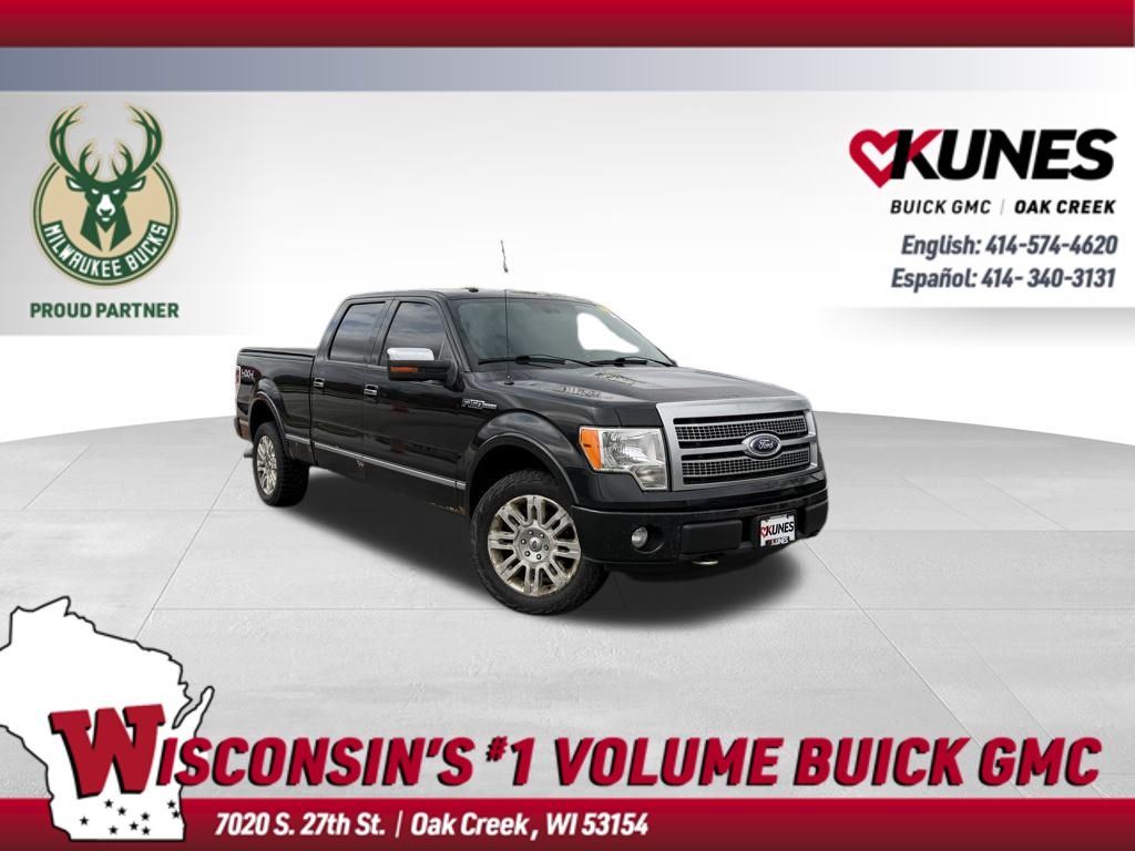 Black 2011 Ford F-150 Platinum SuperCrew 4WD Pickup Truck Four-Wheel Drive 6-Speed Automatic