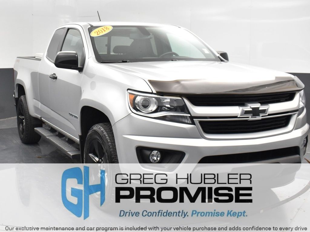 Silver Ice Metallic 2018 Chevrolet Colorado Pickup Truck Four-Wheel Drive 8-Speed Automatic