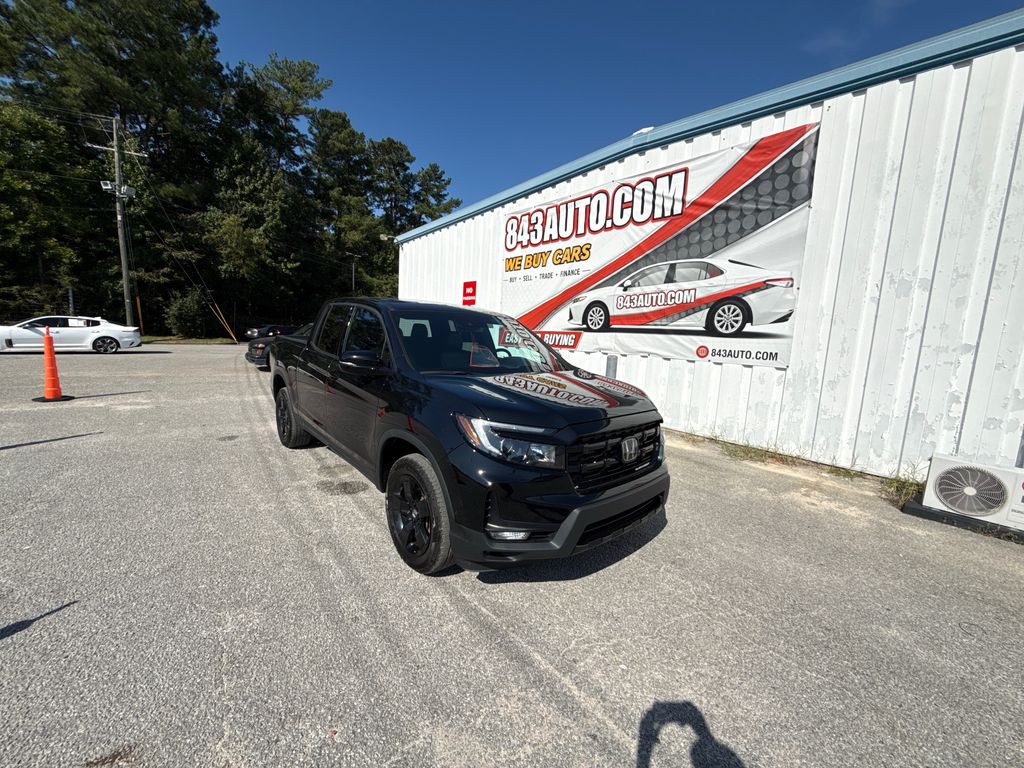 Black 2024 Honda Ridgeline Pickup Truck All-Wheel Drive 9-Speed Automatic