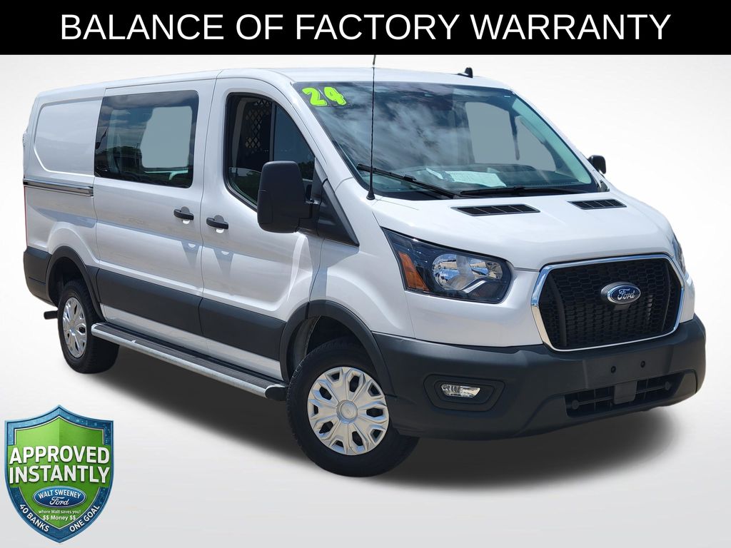 Oxford White 2024 Ford Transit Cargo Van Rear-Wheel Drive 