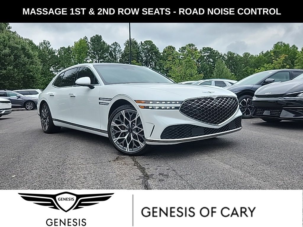 Uyuni White 2024 Genesis G90 Sedan All-Wheel Drive 8-Speed Automatic