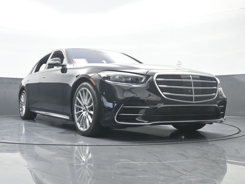 Used 2021 Obsidian Black/designo Diamon White Mercedes-Benz S 580 image 74