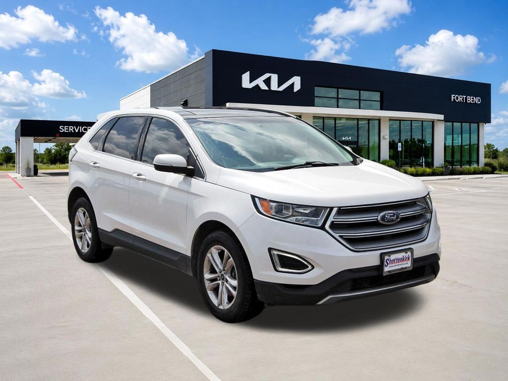 2018 Ford Edge SEL White at Bravo Nissan