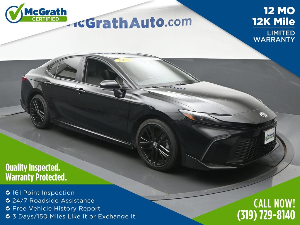 Black 2025 Toyota Camry Sedan Front-Wheel Drive Continuously Variable Transmission