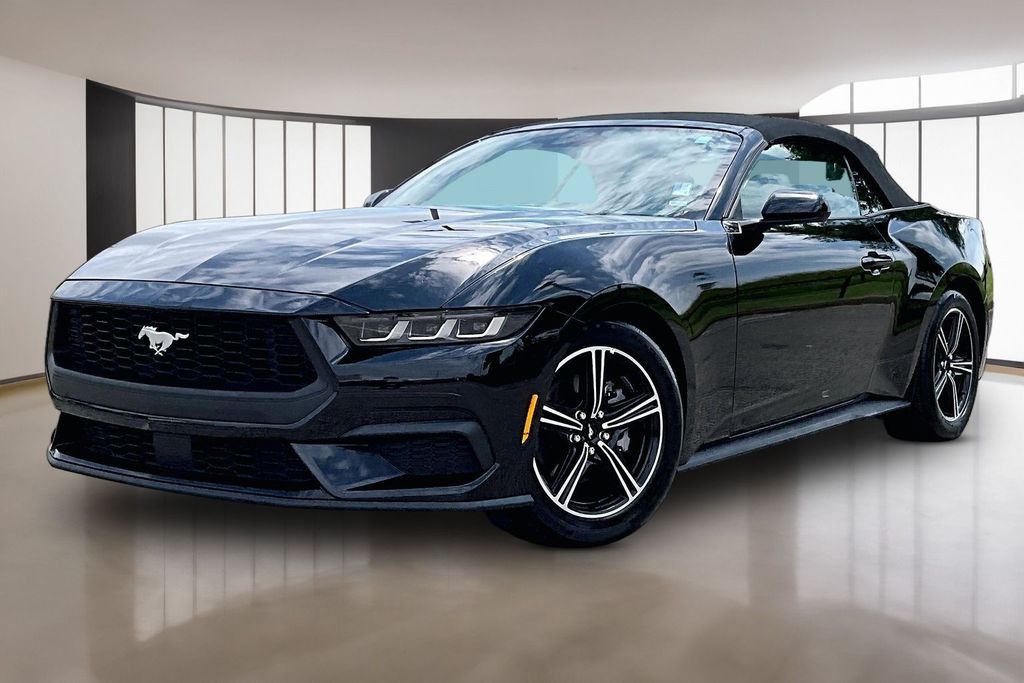 Shadow Black 2025 Ford Mustang Convertible Rear-Wheel Drive Automatic