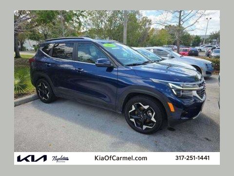 Dark Ocean Blue 2025 Kia Seltos EX FWD SUV / Crossover Front-Wheel Drive Continuously Variable Transmission