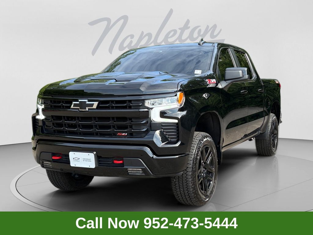 Black 2025 Chevrolet Silverado 1500 Pickup Truck Four-Wheel Drive Automatic