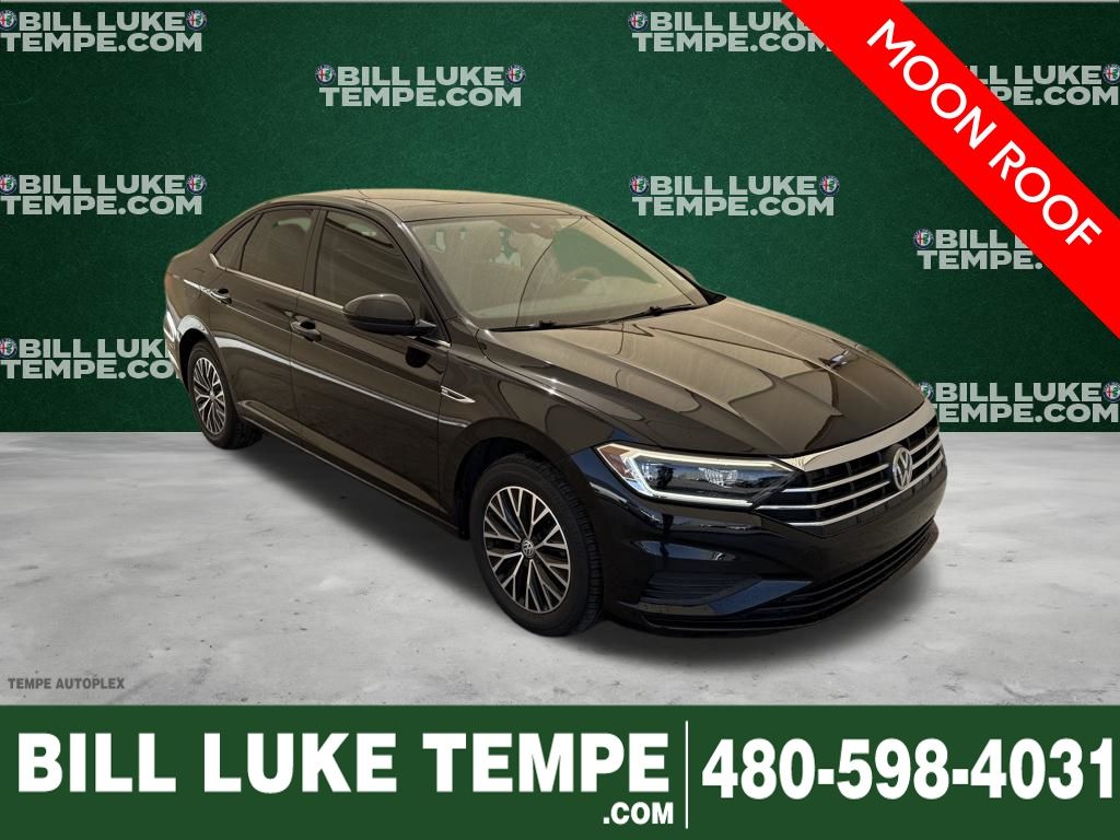 Deep Black Pearl 2019 Volkswagen Jetta SEL FWD Sedan Front-Wheel Drive 8-Speed Automatic