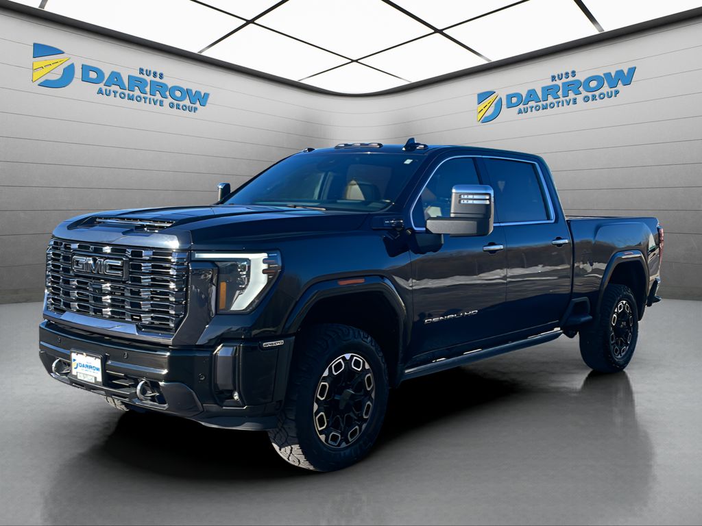 Onyx Black 2024 GMC Sierra 2500HD Denali Ultimate Crew Cab 4WD Pickup Truck Four-Wheel Drive Automatic